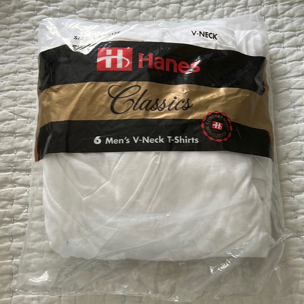 Hanes classic men’s b-neck T- shirts